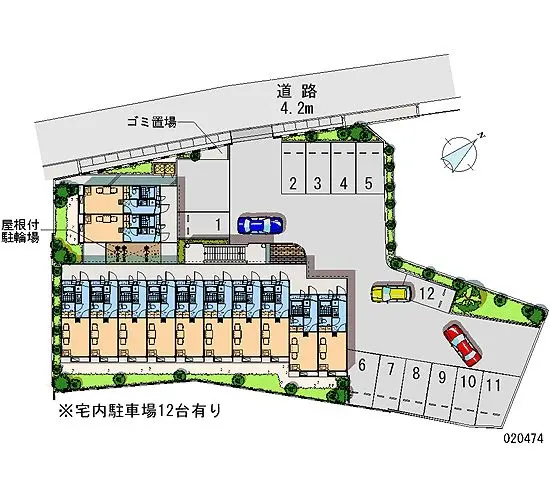 ★手数料０円★狭山市笹井３丁目 月極駐車場